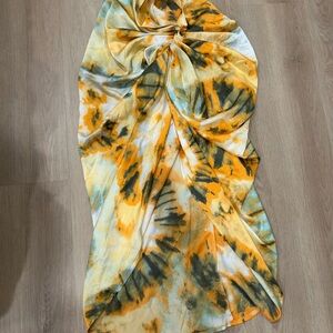 PrettyLittleThing Yellow and Green Skirt